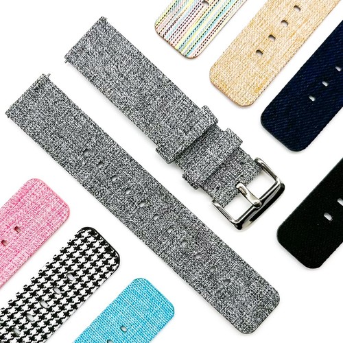 Watch Strap Woven Fabric Band Two Piece Nylon Quick Release 12 14 16 18 20 22 MM