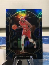 Brandon Ingram 2020-21 Panini Select Blue Prizm #53 Pelicans Parallel NBA Holo