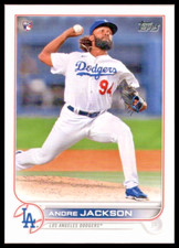2022 TOPPS #258 ANDRE JACKSON ROOKIE CARD LOS ANGELES DODGERS/RC