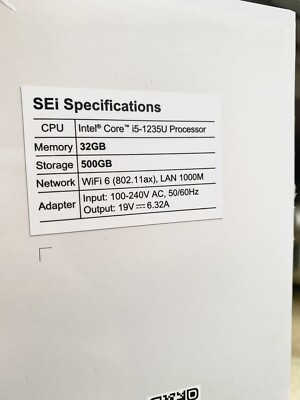 Beelink 12th Gen SEi Series Mini PC Intel Core i5-1235U 32gb Ram