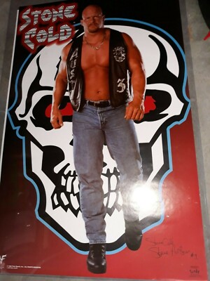 Stone Cold Steve Austin WWF Wrestling Original Poster 22x34 