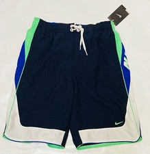 BNWT Nike Swim Trunks / Shorts Sz M Navy Blue, Blue, Green, White