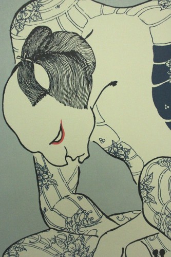JAPANESE PRINT TATTOO TAKEDA HIDEO OFFSET LITHOGRAPH SILKSCREEN WOODBLOCK - Picture 7 of 8