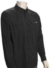 Salty Crew Charter Tech Woven LS Button Down Shirt - Black - New