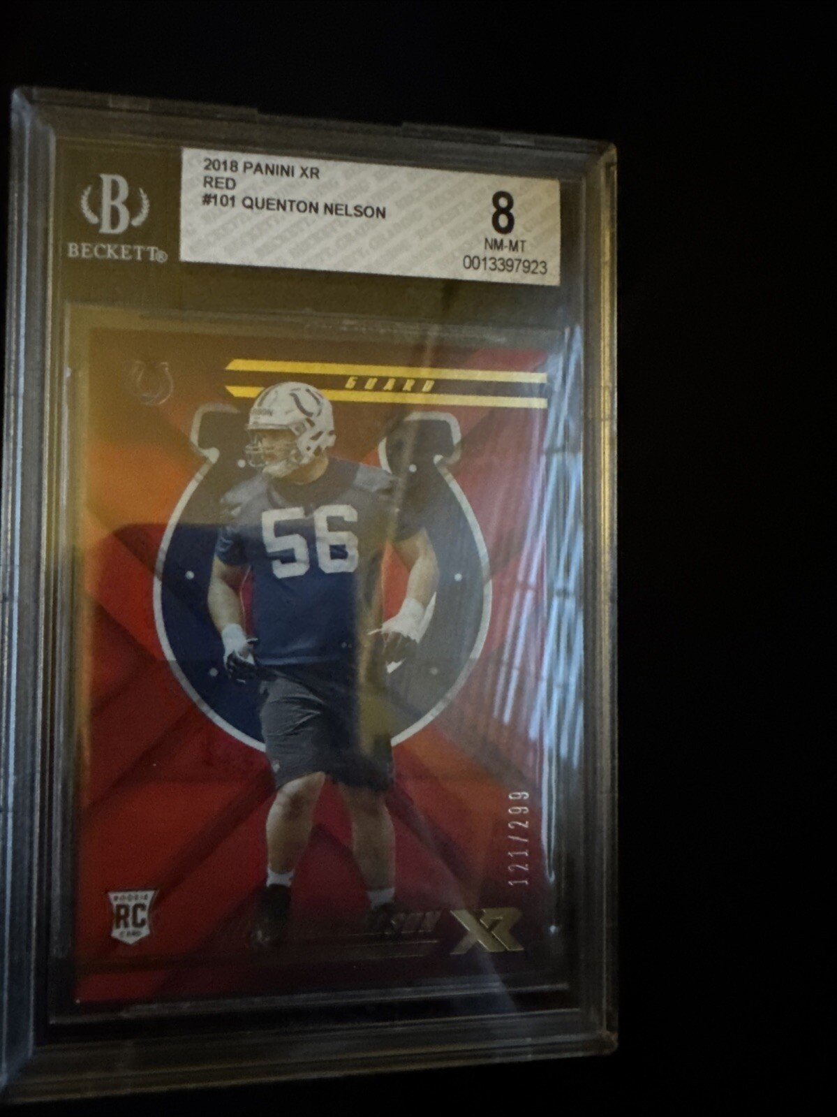 Quenton Nelson Panini XR #101 Red