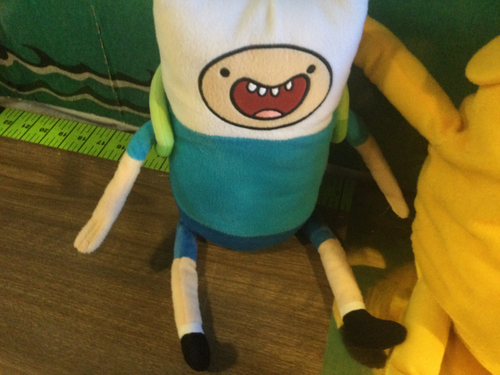 LARGE 21” CARTOON NETWORK JAKE THE DOG & FINN THE HUMAN ADVENTURE TIME PLUSH - Picture 4 of 14