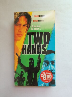 Two Hands VHS TAPE, Heath Ledger, COMPLETE/TESTED SEE PHOTOS (VHS112)