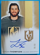 2021-22 Logan Thompson The Cup Rookie Class of 2022 Autograph GOLD RC Auto /50