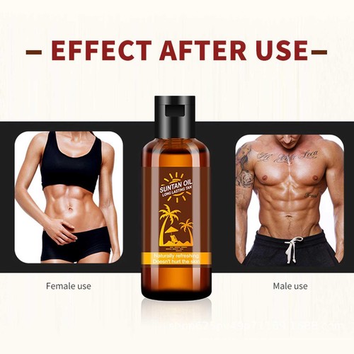 Beaches Tanning Lotion Tanning Oil Dark Natural Bronzer Tanning Bed Lotion F6V8 - Picture 7 of 9