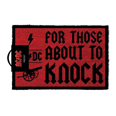 Fussmatte AC/DC For those about to knock 40 x 60 cm Türmatte ACDC
