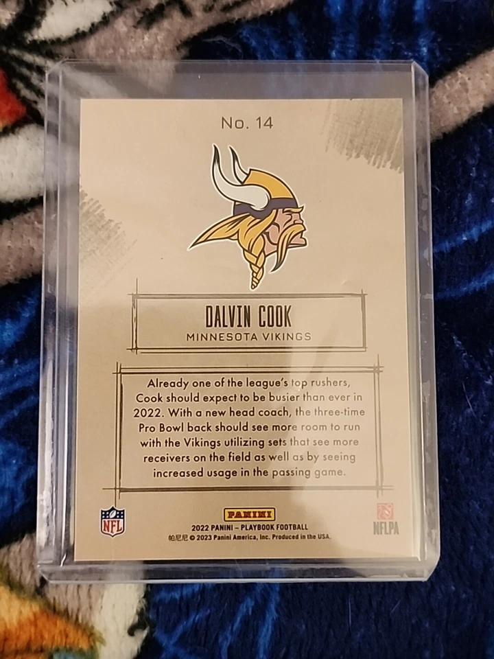 2022 Panini Playbook Dalvin Cook SketchBooks Prizm - Image 2 of 3