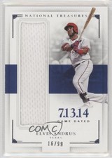 2016 Panini National Treasures Game Dated 16/99 Elvis Andrus #GD-EA 7eo