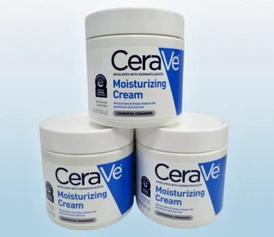CERAVE MOISTURIZING CREAM FACE & BODY NORMAL TO DRY SKIN 16 OZ 3PC