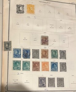 Venezuela stamp lot of 31 1879-1900