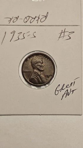 wheat penny 1935S LINCOLN CENT 1935-S HIGH GRADE AU+ LOT #3