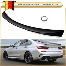 Schwarz Glänz Heckspoiler Spoiler Lippe Flügel für BMW 3er G20  G80 Limo 2018+