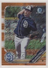 2019 Bowman Chrome Prospects Orange Shimmer Refractor /25 Cal Quantrill fm0