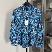 Robert Graham Flemming Blue Floral Shirt M NEW Classic Fit Button-Up Long Sleeve