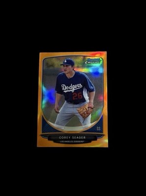 Corey Seager 2013 Bowman Chrome Orange Refractor /25 BCP175 Rookie RC