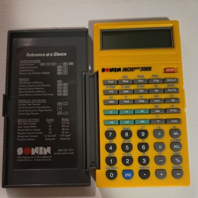 Sonin Inch Mate 2000 Scientific / Construction Calculator Model DT220 - Tested!