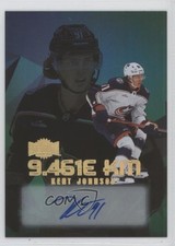 2023-24 Skybox Metal Universe 9641e KM Auto 34/35 Kent Johnson #LY-15 Auto dk8