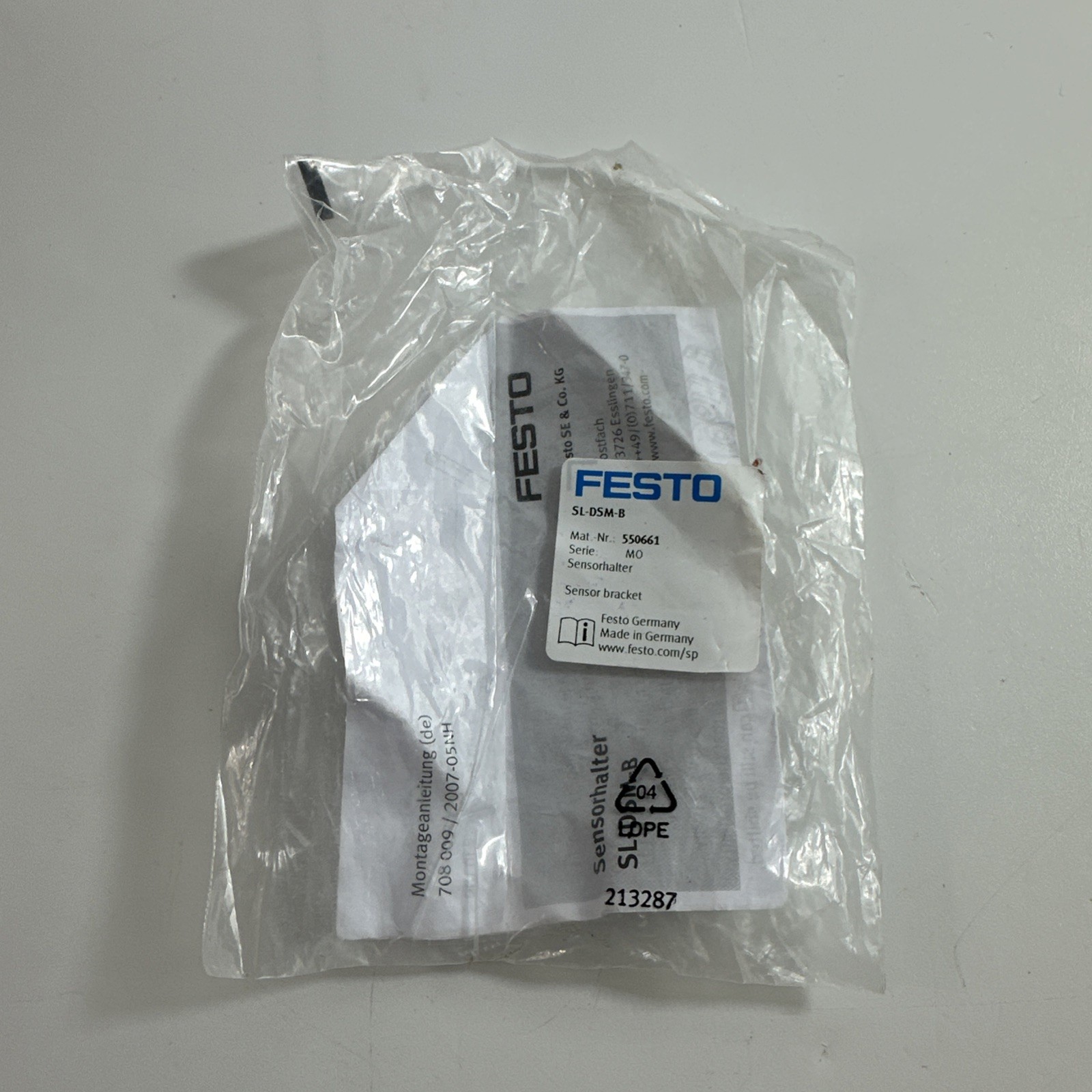 New, Festo, SL-DSM-B, SENSOR BRACKET