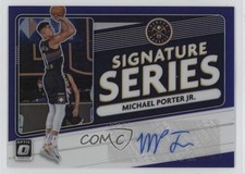 2020-21 Donruss Optic Signature Series Purple Prizm Michael Porter Jr Auto lz7
