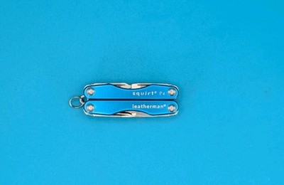 Leatherman Squirt P4 Multi-Tool, Key Ring, Retired, BLUE!