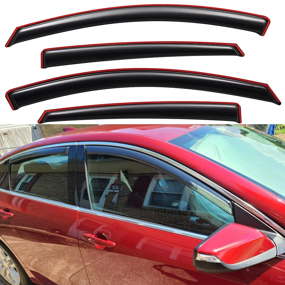 AVS 2016-2025 Chevy Malibu In-Channel Side Window Deflector VentVisor Rain Guard - Imagem 2 de 4