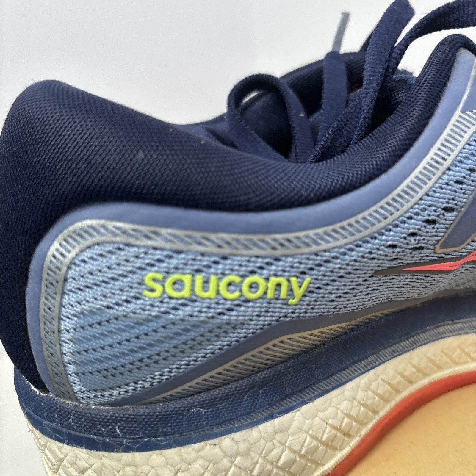 Saucony Triumph ISO Women's Running Shoes Size 9.5 Grey/Navy Cushioned Sneakers thumbnail 9