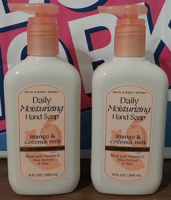 Bath & Body Works Mango & Coconut Milk Daily Moisturizing Hand Soap Set of 2