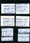 LOT35800 MINT NH OG 365-8 FOUR PLATE BLOCKS PAIRS 12 FDC RECREATION SPORT CANADA