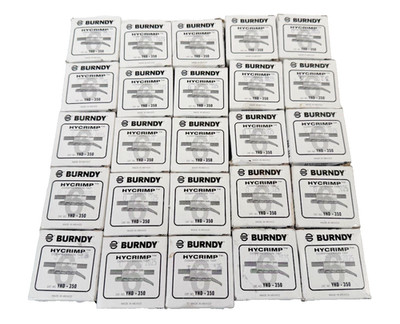 (Lot of 25) Burndy YHD-350 Hycrimp Compression H-Tap Connector AL-CU 4/0-3/0 NEW