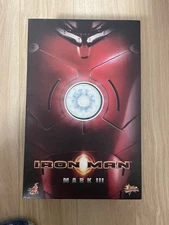 Iron Man Mark 3 Figure Hot Toys Red Armor Light-Up Arc Reactor Used