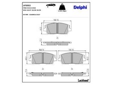 Bremsbeläge für Hyundai Santa FE IV TM TMA / KIA Sorento III UM 15-20
