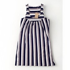 Country Road Stripe Racer Back Dress In Deep Azure Bnwt Sz M RRP $99