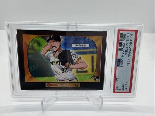 2024 Bowman's Best Paul Skenes 1955 Bowman Anime RC PSA 9