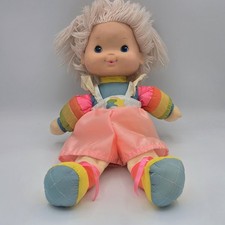 Vintage Rainbow Brite Doll Tickled Pink w/ Romper 1983 Mattel Hallmark Baby 15"