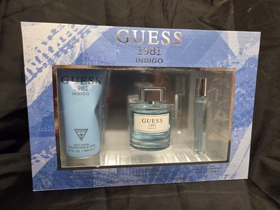 GUESS 1981 INDIGO EAU DE TOILETTE, SET  3 PCS.