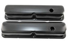 Steel Valve Covers Fits 19571976 Ford Fe 352-428 Smooth 1 Hole Black