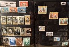 25 John F. Kennedy Topical Stamps.  Famous US Presidents (Lot 269)