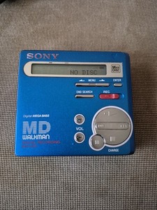Sony MD Walkman MZ-R70 Portable MD Minidisc Player TESTED BLUE