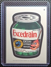 2022 Wacky Packages August Series 2022 Excedrain 8 - Coupon Back