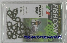 FISHCON ART. FH137 END TACKLE PLASTIC RUN-pcs 10 a confezione-made in E.U.