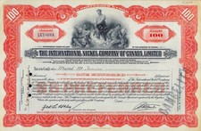 The International Nickel Company of CANADA Limited  (100 Shares $5 Pref.)