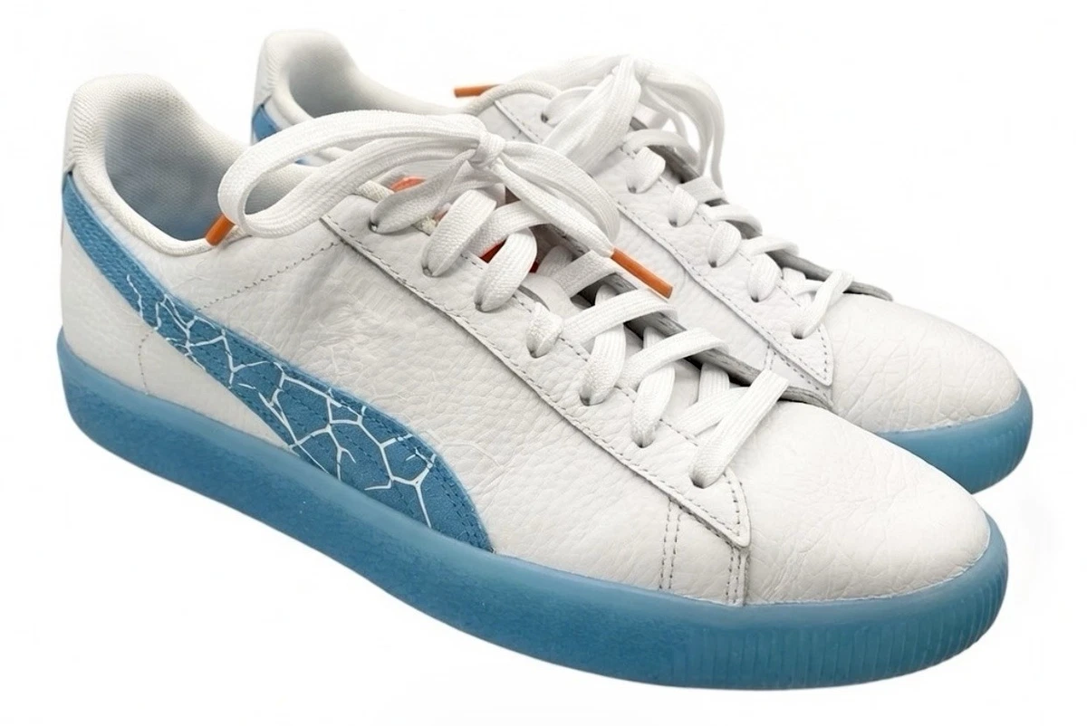 Puma X Cool Aid Clyde’s Men’s PUMA Clyde x Kool-Aid Brick Walls Blue Atoll 2021... | Depop main image 2