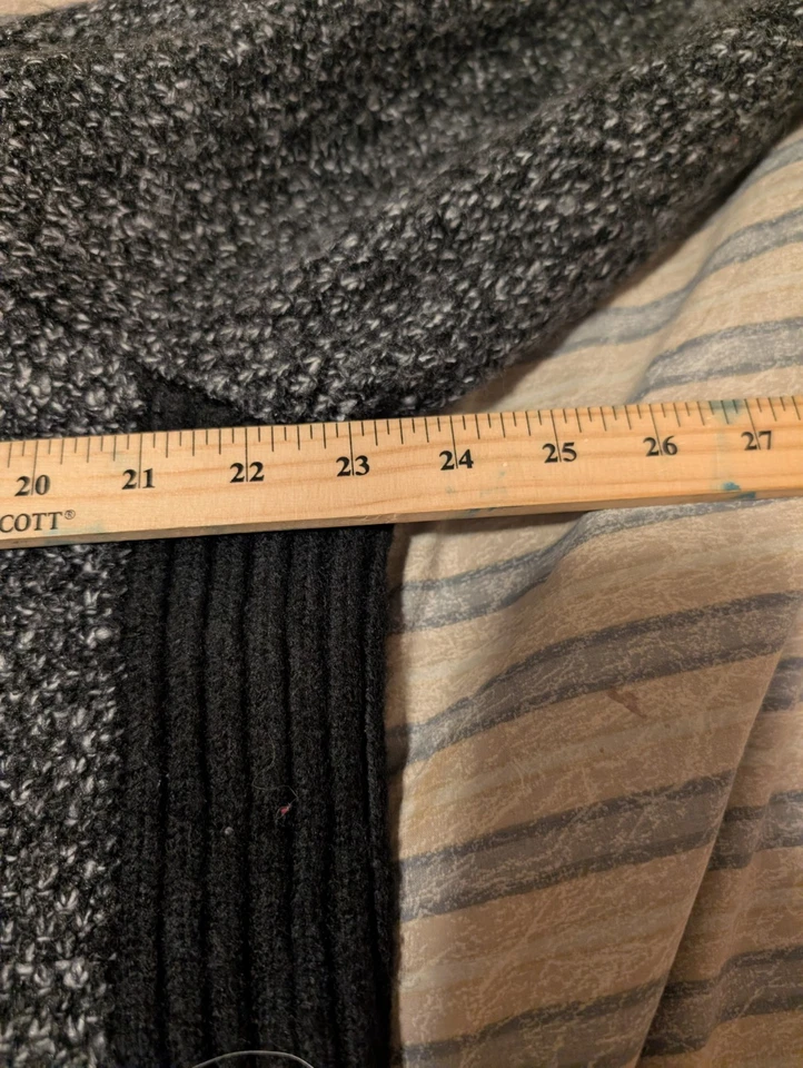 Northern Reflections Cardigan Women's 2 XL Gray/Black Open-Front Knit Sweater - Image 4 of 4