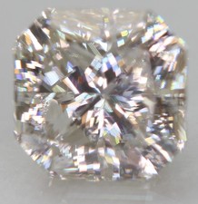 Certified 0.83 Carat H VS2 Radiant Natural Enhanced Loose Diamond 5.18X5.09mm