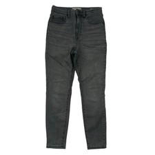 Everlane High Rise Ankle Skinny Gray Charcoal Wash Denim Jeans Sz 28 Stretch