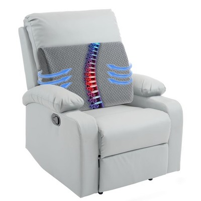 HOMBYS Lumbar Support Pillow for Recliner Chair, Memory 20 x13.5''x5'', Grey 